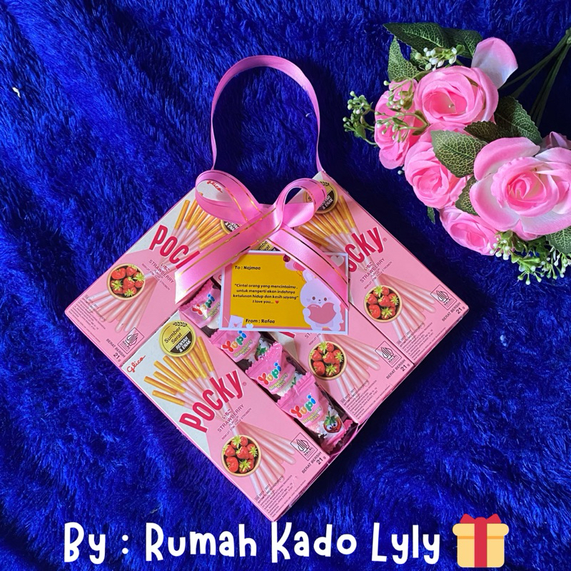 

Pocky love kado ultah guru anniversary graduation aman kirim se Indonesia