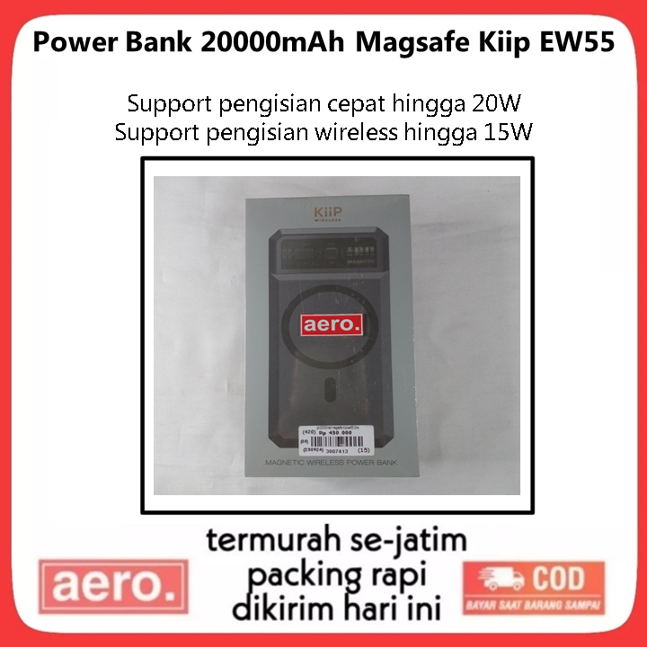 Power Bank 20000mAh Magsafe Kiip EW55