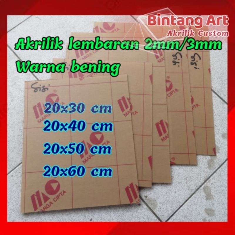 

Akrilik lembaran 20x30cm | 20x40cm | 20x50cm | 20x60cm