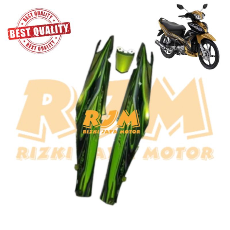 BODY BELAKANG JUPITER Z ROBOT 2010 HIJAU PLUS STRIPING