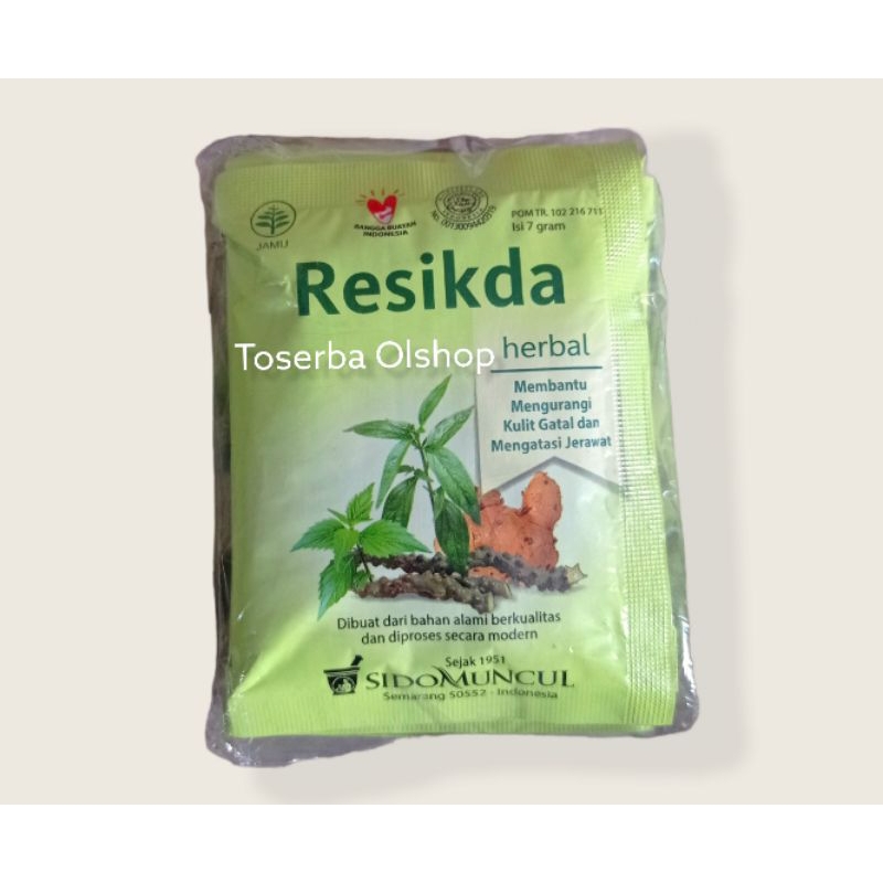 

Jamu resikda sidomuncul (harga 1 pak 10 bungkus)