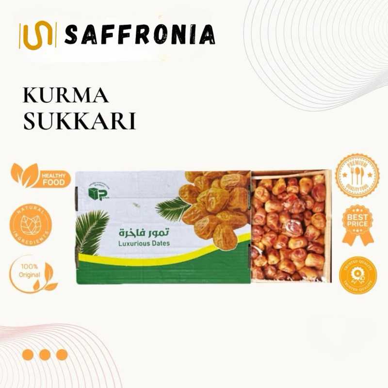 

FRESH | Kurma Sukari Fresh VVIP Grade A Original Asli Premium Kurma Raja Arab Sukkari | Oleh-Oleh Haji Umroh