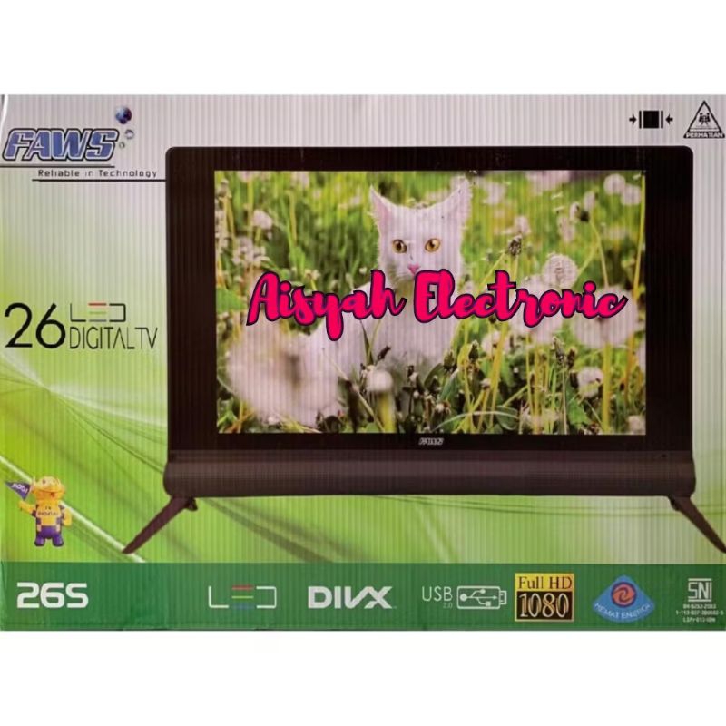 TV DIGITAL LED FAWS 26 INCI GARANSI RESMI