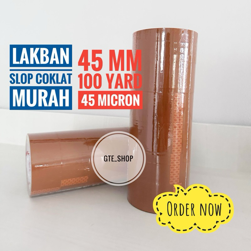 

Lakban Coklat Slop (6pcs) PROMO MURAH 100yard Lakban Super Murah solatip Isolasi OPP Lakban Bening Lakban Dus Lakban Murah Lakban Promo Lakban Super Lakban Lengket Lakban Kuat Plakban Packing Daimaru OPP Isolasi Solatip Star Tape Lakban Bagus