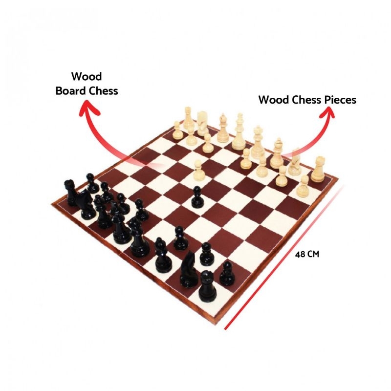 Catur Kayu Percasi Turnamen Lipat 4 & Lipat 8 Tas ROX Original