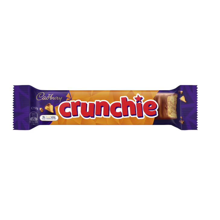 

Cadbury Crunchie Milk Chocolate Bar 50g