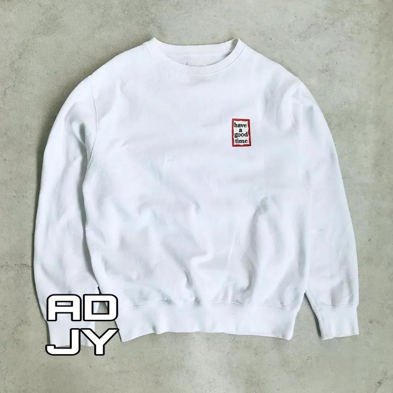 CREWNECK HAVE A GOOD TIME SMALL LOGO | SWEATER PRIA WANITA BRANDED TERBARU KEKINIAN MURAH BERKUALITA