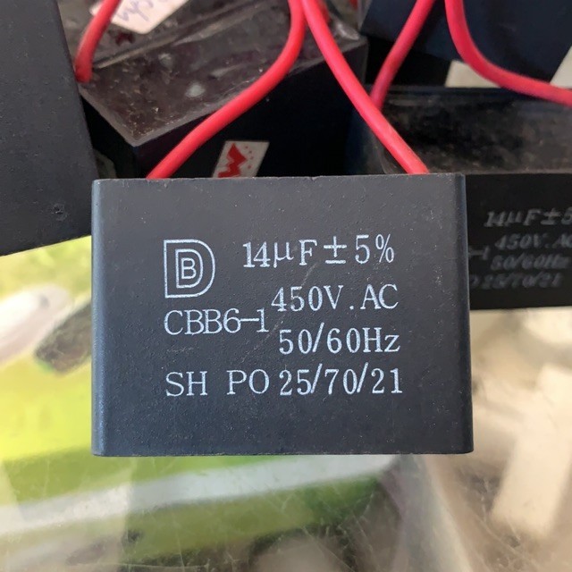 Kapasitor Kotak 14UF 400V/450V / Kapasitor Kipas Angin Kotak 14 UF 450V 400V Capasitor Kotak