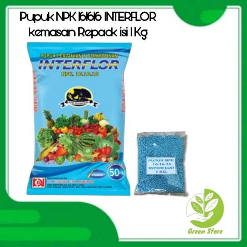 Pupuk NPK 16 16 16 INTERFLOR  1kg