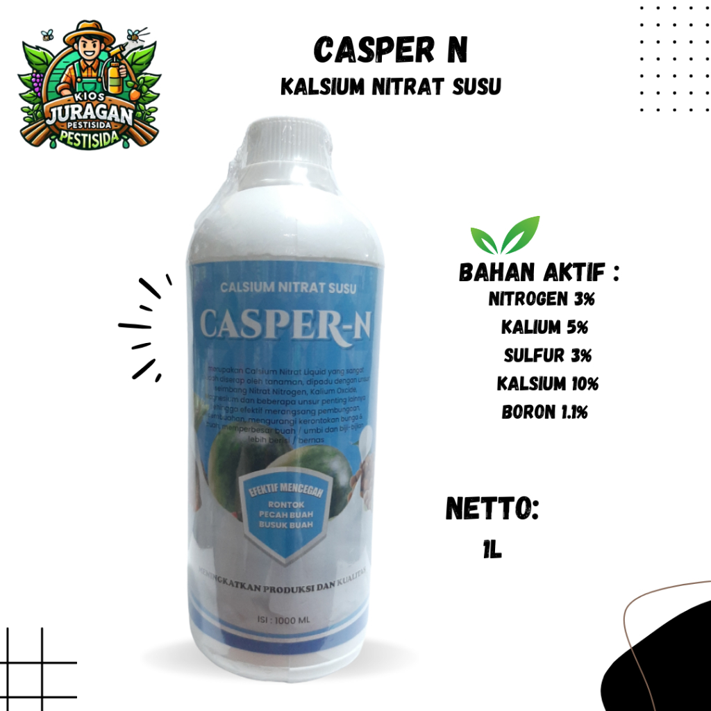 CASPER N 1L KALSIUM NITRAT SUSU pencegah rontok dan busuk buah
