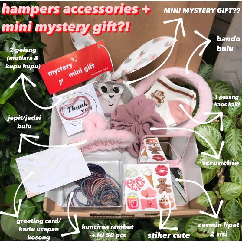 

PAKET HAMPERS ACCESSORIES+MINI MYSTERYGIFT GIFTBOX KADO ULANG TAHUN WISUDA CEWE LUCU COD MURAH
