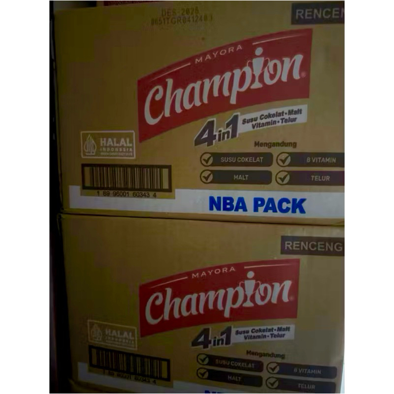 

Energen Champion Susu Coklat 4in1 30g ( satu dus isi 120 sachet )