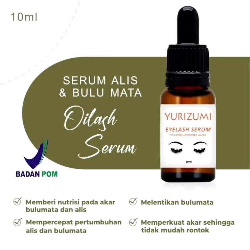(Bpom halal Yurizumi Eyelash Eyebrow Serum penumbuh bulu mata dan menebalkan alis