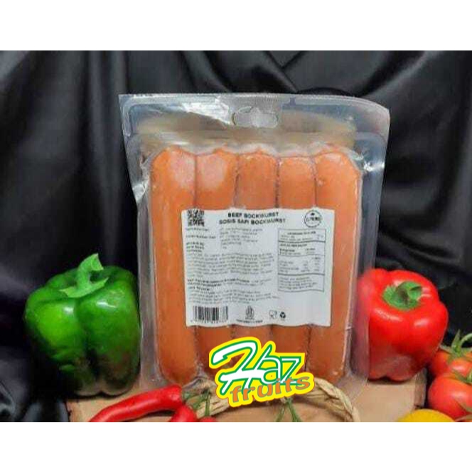 

El Primo Beef Bockwurst Sausage | Sosis Sapi Bockwurst 1 Kg