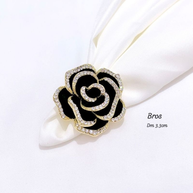 Bros bunga Premium Bros Swan  Bros Peniti import branded band berlian premium Bros02