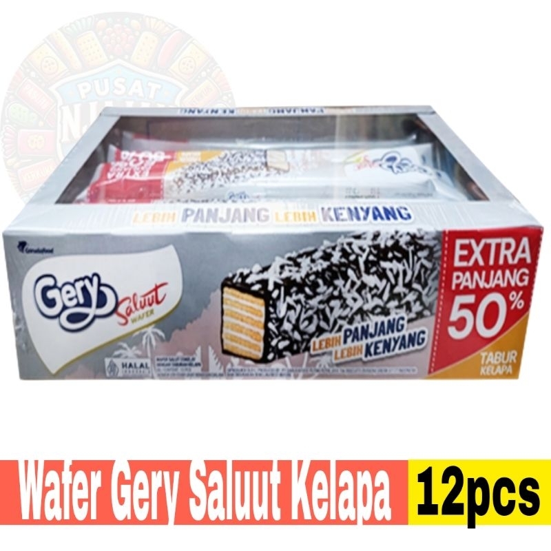 

Wafer Gery Saluut Kelapa 25gr Box isi 12pcs