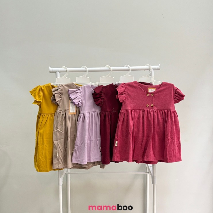 Cocopop  - Button Ruffle Dress