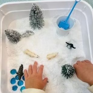 5 gr 10 gr fake snow sensory bin play mainan bubuk salju palsu