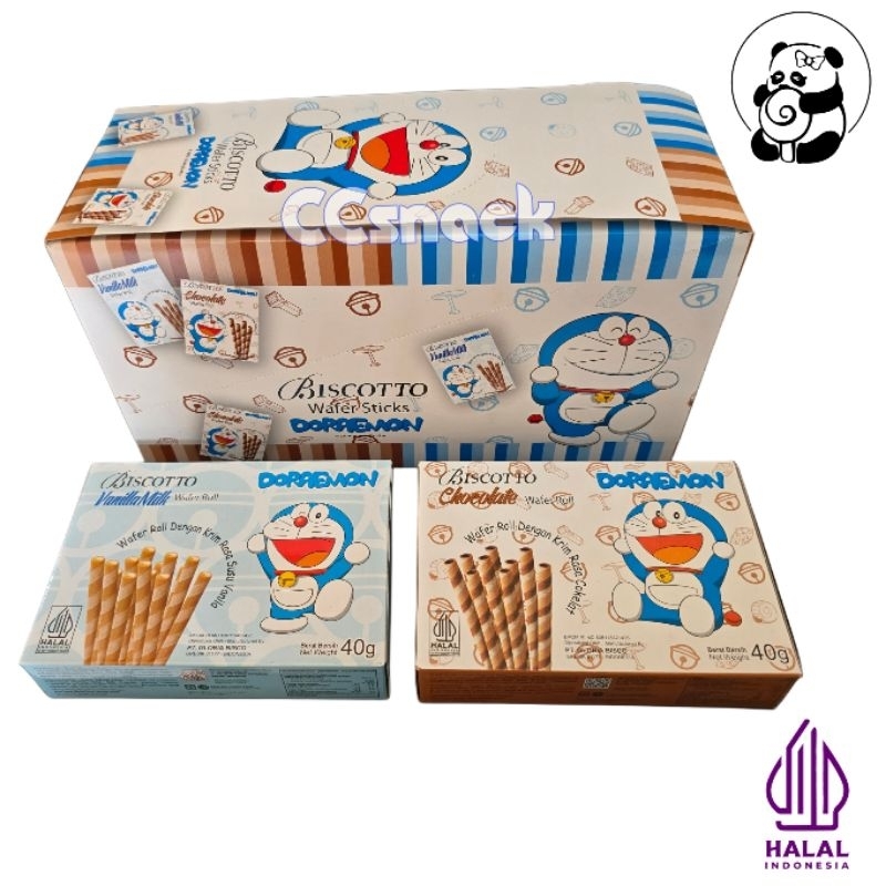 

BISCOTTO DORAEMON WAFER ROLL BOX ISI 8