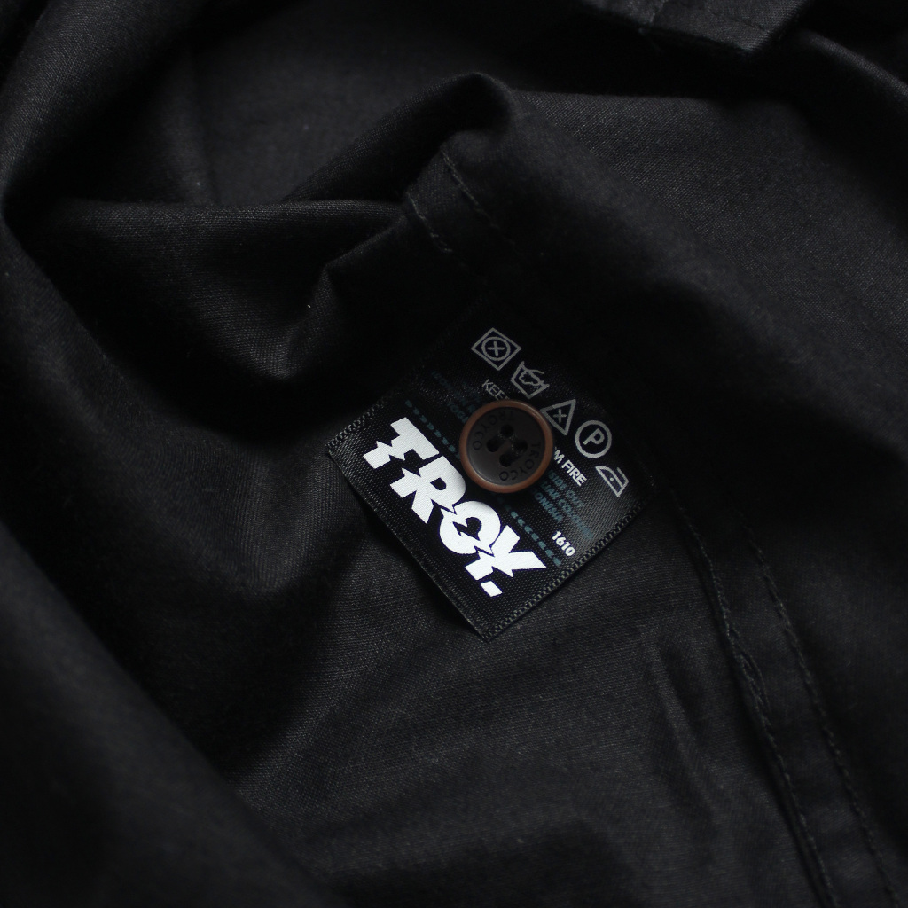 Troy Company Short Shirt Black Montague - Kemeja Polos Lengan Pendek Pria Hitam KMJ 2938