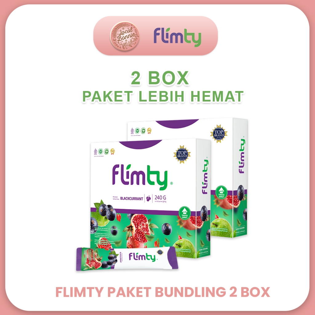 

Flimty Fiber || 1 Box isi 16 Sachet | Bundling 2 Box Paket Lebih Hemat! - Fit Slim and Healthy Solusi Diet Paling Ampuh Diet Detox