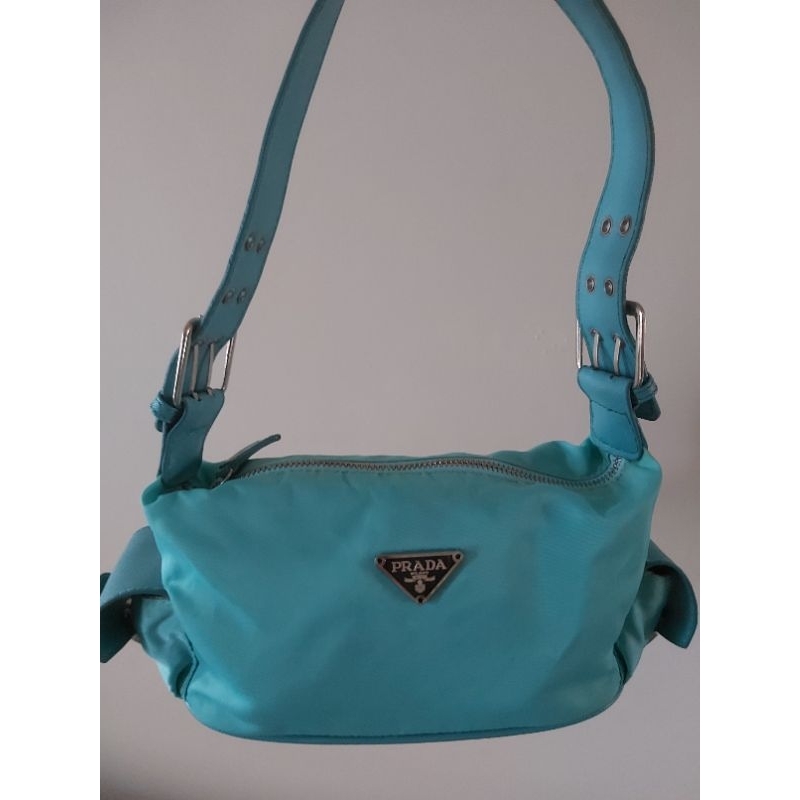 Preloved Tas Nylon Prada, Tas wanita, Tas Tangan Wanita