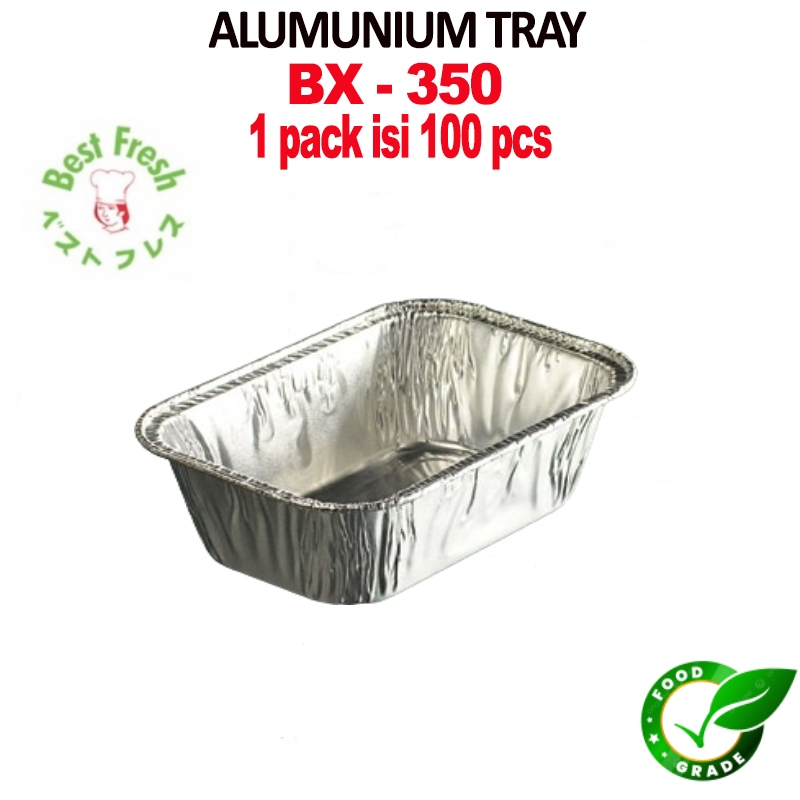 ALUMINIUM FOIL CUP I ALUMINIUM FOIL TRAY I AlumInium foil + Tutup I KOTAK ALUMINIUM I BX 0350