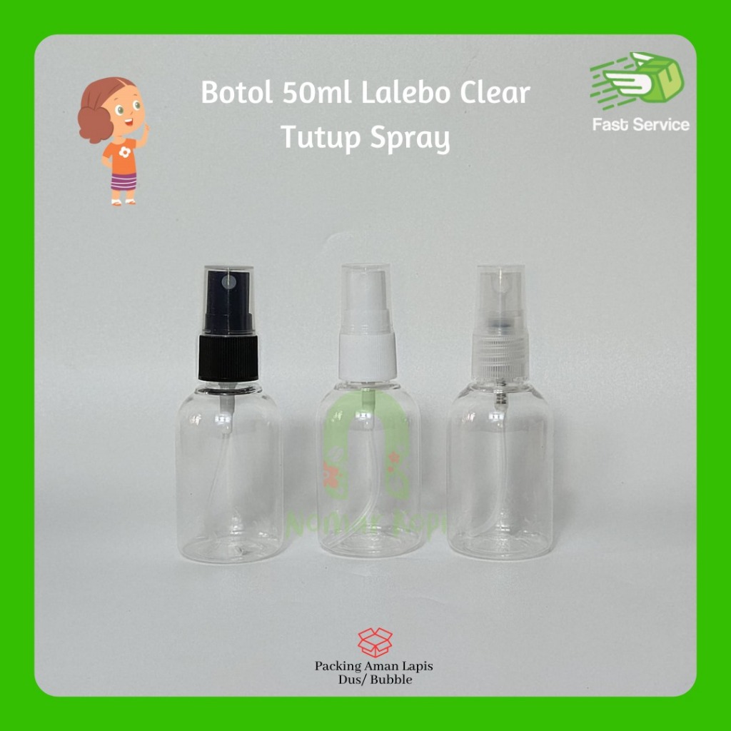 Botol Spray Carex 30ml Clear Bahan Tebal Hand Sanitizer Neck 18