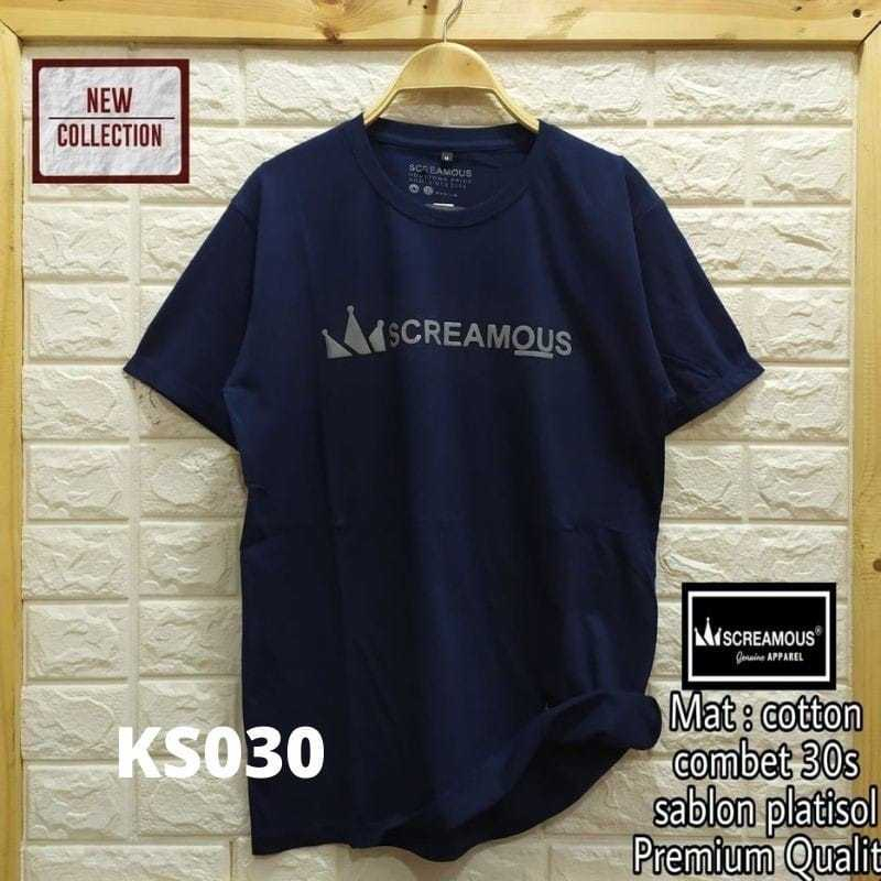 KAOS DISTRO OVERSIZE  SCREAMOUS  TRENDY / BAJU T-SHIRT SCREAMOUS ORIGINAL / PAKAIAN CASUAL PRIA TERB