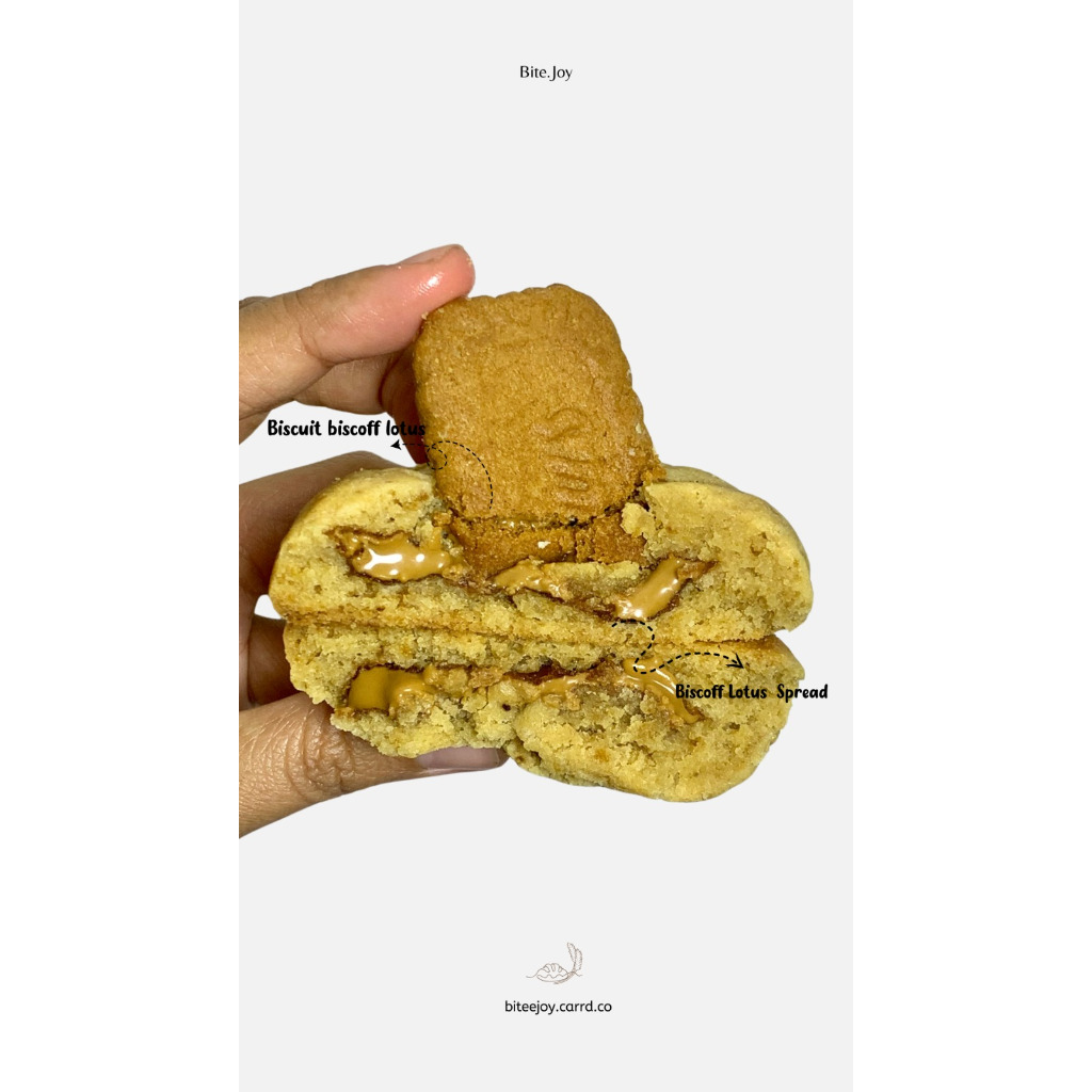 

Soft Cookies Biscoff Lotus Bite.Joy