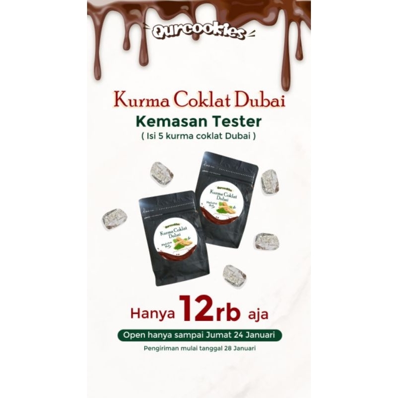 

Tester Kurma Coklat Dubai Cokelat