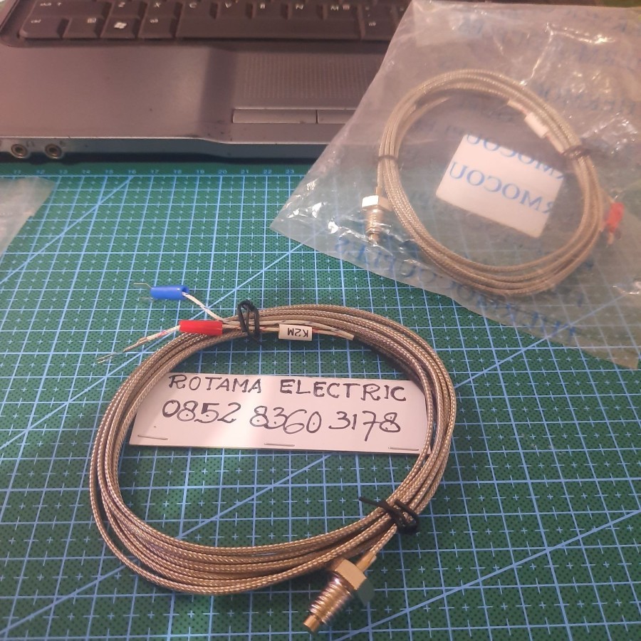 THERMOCOUPLE TYPE K M10 K2M 2METER THERMOCOUPLE K/J M10 FT-K/J-M10