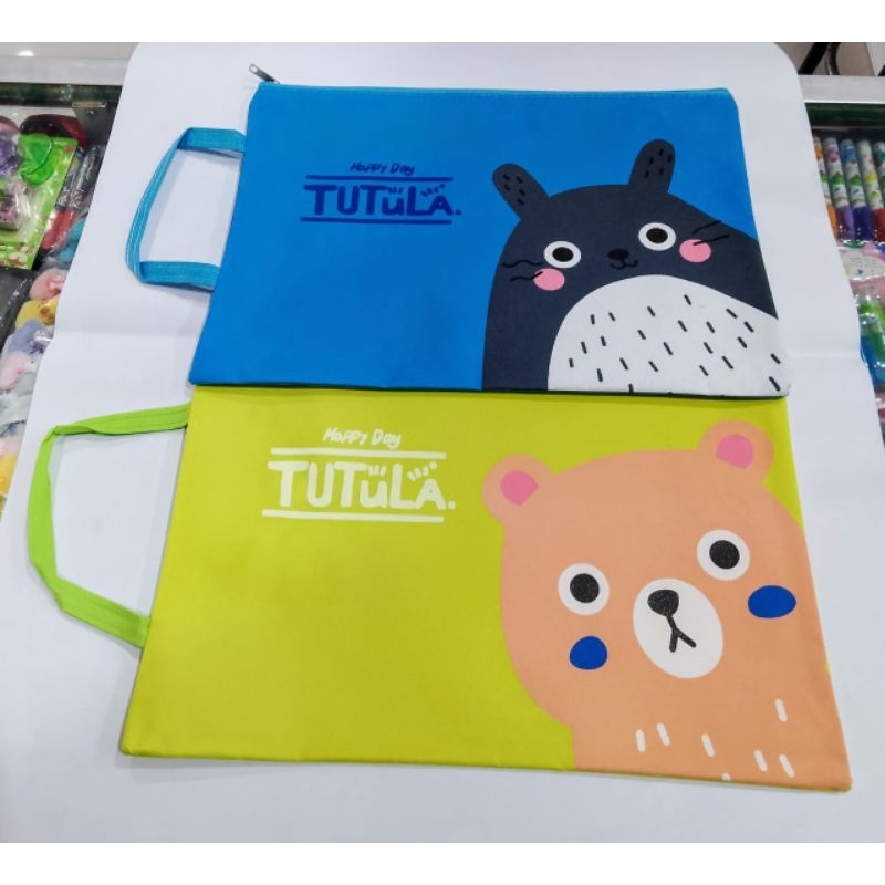 

Tas Map A4 Resleting Kain Gambar Tutula / Map Kain Resleting A4 Tutula