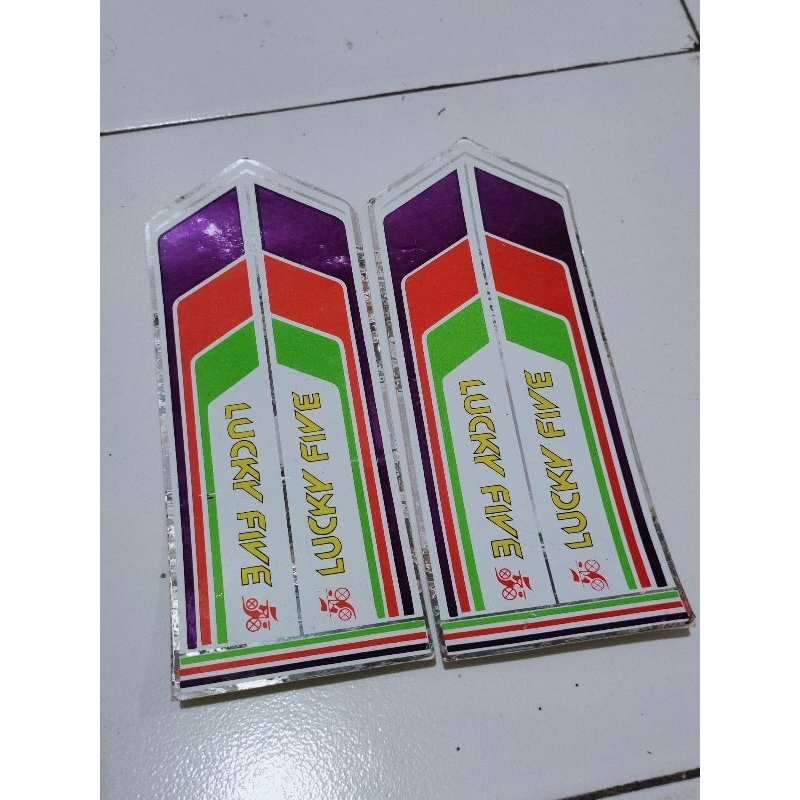 Sticker decal sepeda vintage Lucky Five baru stock lama NOS untuk frame sepeda mtb mini minion minit