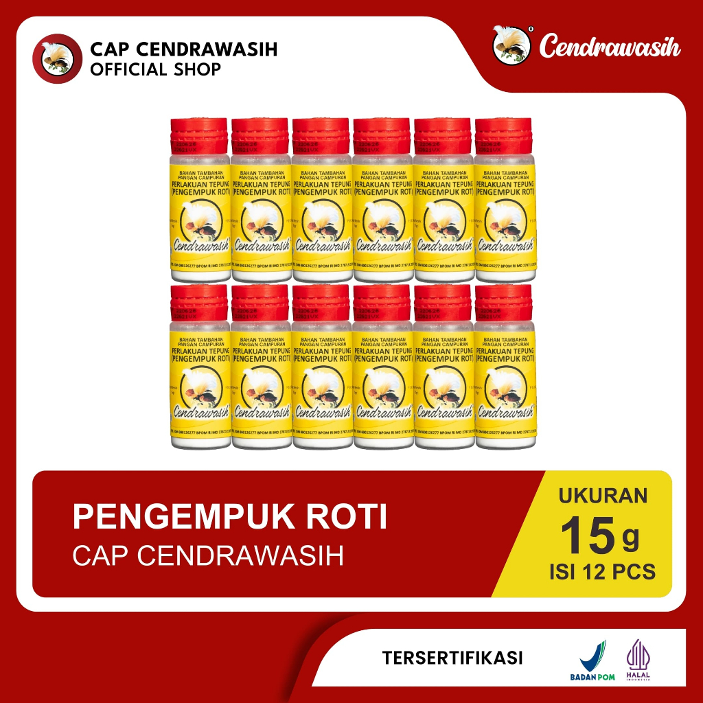 

Cap Cendrawasih Pengempuk Roti Cendrawasih 15gr