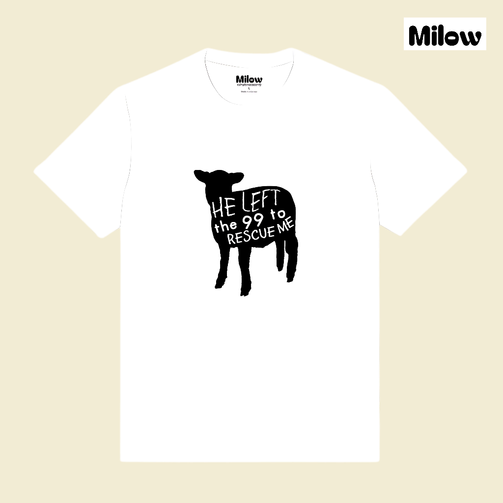 Milow Kaos Tshirt Unisex Premium Christian K Kristen Pria Wanita Cowok Cewek Lengan Pendek