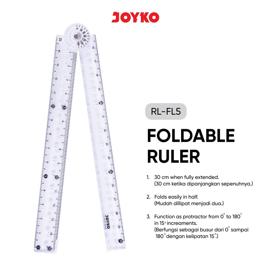 

JOYKO FOLDABLE RULER ( PENGGARIS LIPAT ) RL-FL5