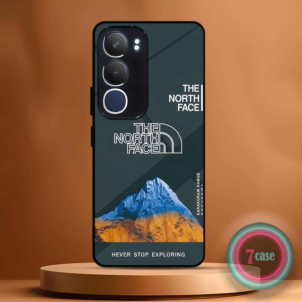 (DK18) Case Kilau Vivo Y19S 4G I Casing Hp Vivo | Pelindung Smartphone Motif THE NORTH FACE