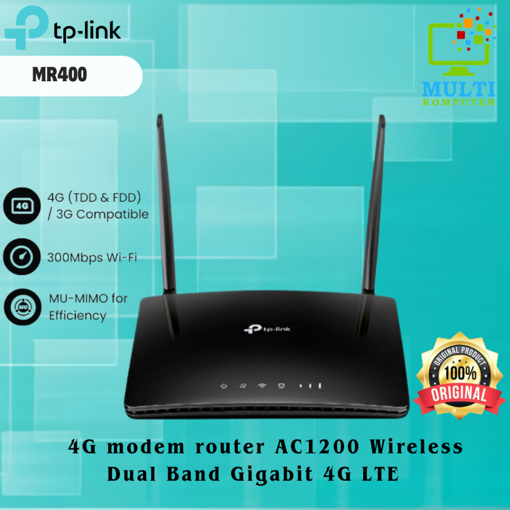 TP-Link Archer MR400 AC1200 4G LTE Modem Wireless Router - MR400
