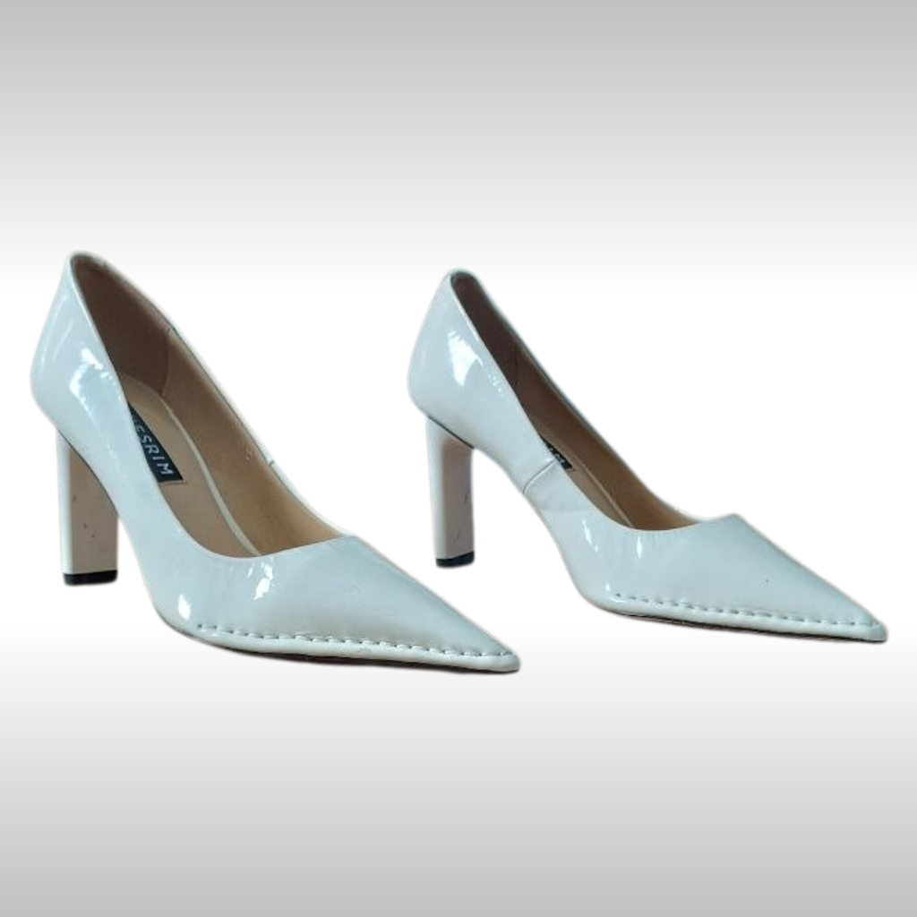 Sepatu Hak Tinggi Wanita Putih High Heels Import