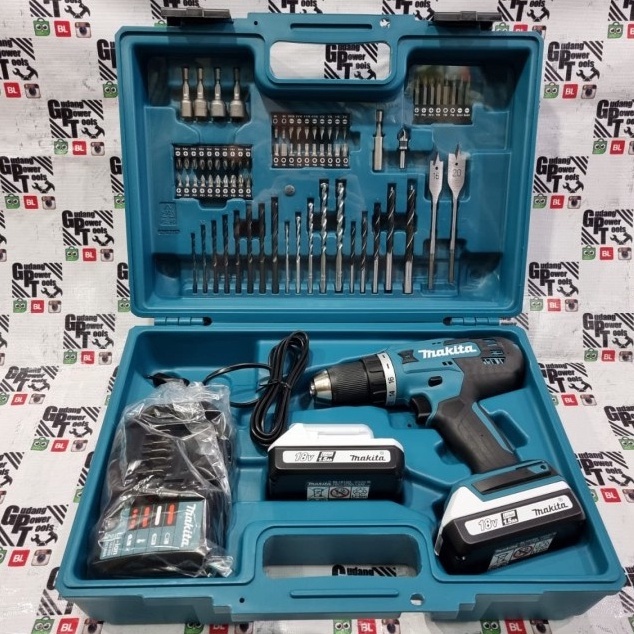 Paket Mata Bor 74pc Mesin Bor Baterai Cordless Drill Makita 18V