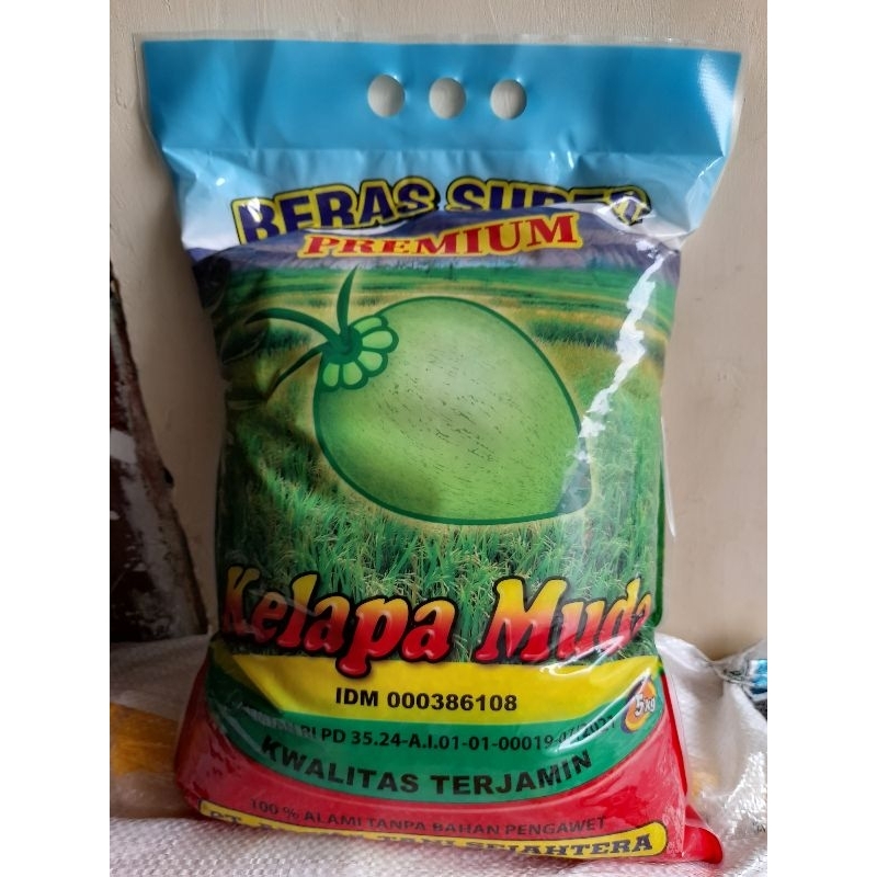 

Beras Kelapa Muda 5kg x 5pcs