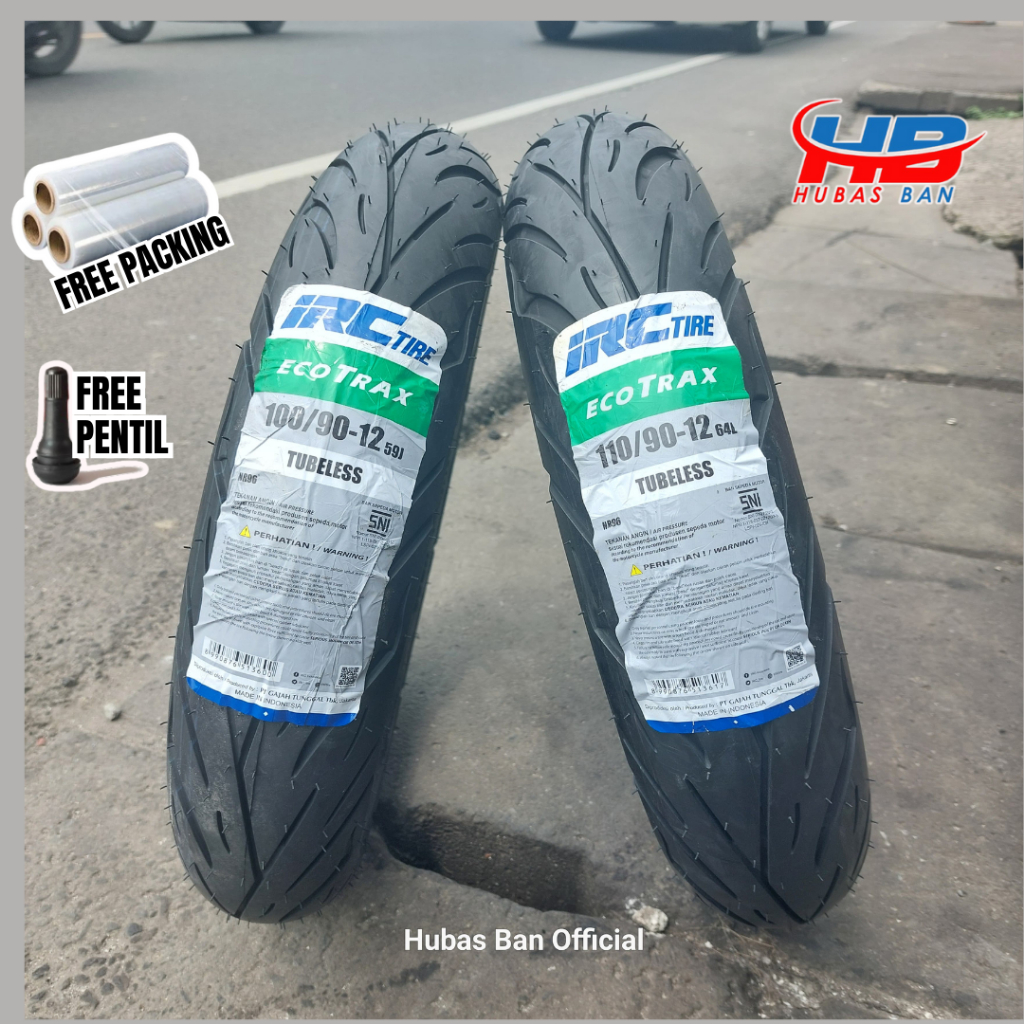 [Gratis Pentil & Packing] Ban Scoopy genio ring 12 IRC Ecotrax NR96 100/90 & 110/90 Tubles