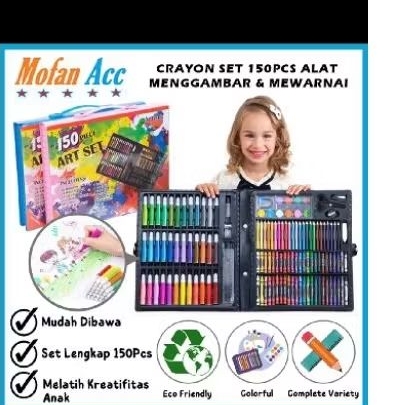 

CRAYON SET 150pcs ALAT MENGGAMBAR&MEWARNAI