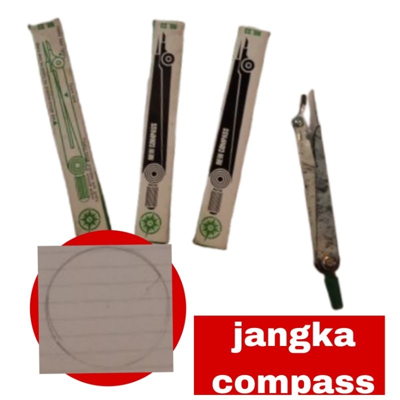 

( 1 pak= 12 pcs) jangka compass