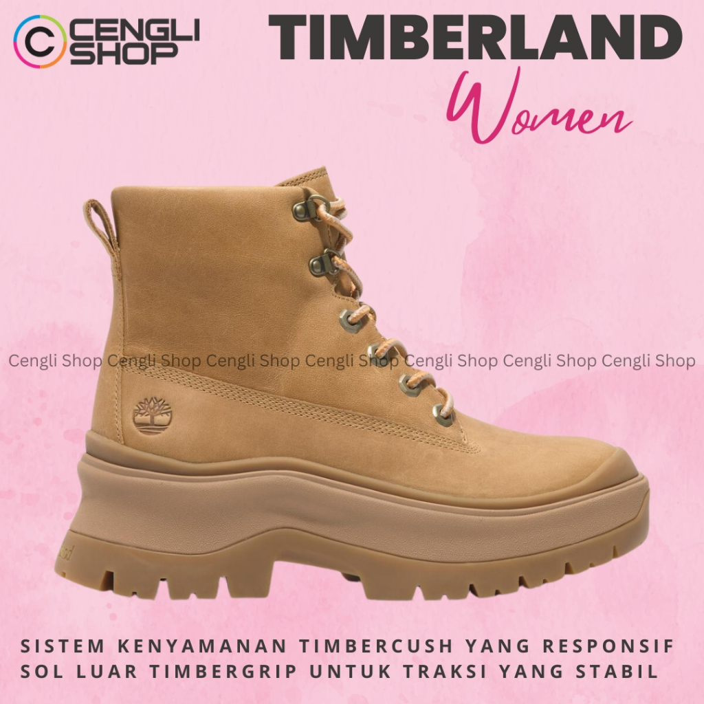 SEPATU TIMBERLAND BOOT WANITA ORIGINAL BOOTS KULIT ASLI ORI TERBARU TW13