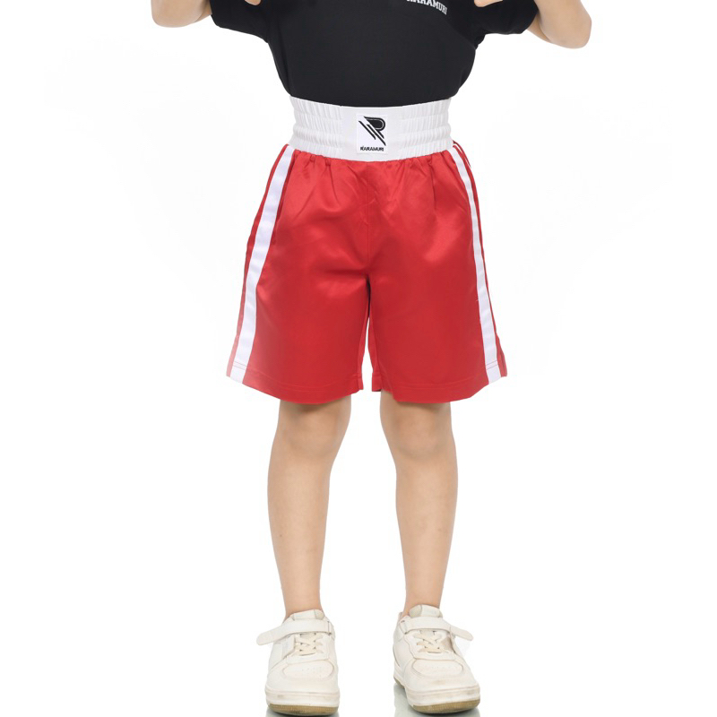 Celana Tinju Anak Boxing Satin Premium Raramuri Muaythai UFC MMA Bela Diri