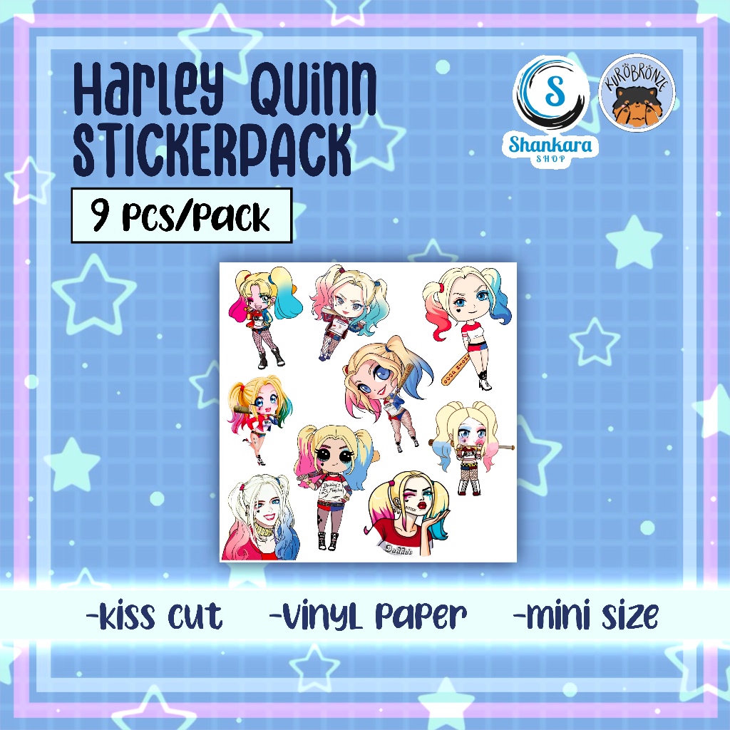 

( isi 9 karakter ) HARLEY QUINN STICKER PACK / STIKER LUCU / STIKER JURNAL / STIKER IMUT