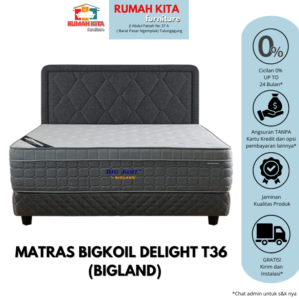 MATRAS SPRINGBED BIGLAND BIGKOIL DELIGHT T36