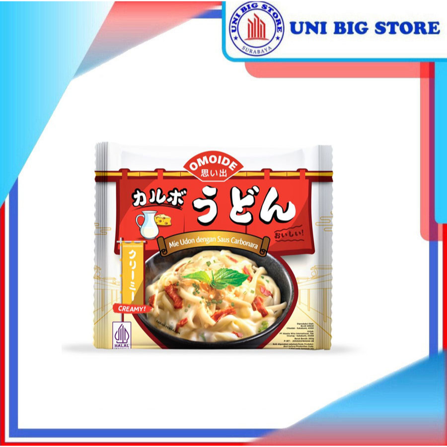 

Omoide Mie Udon Saus Carbonara 260 gr Noodles